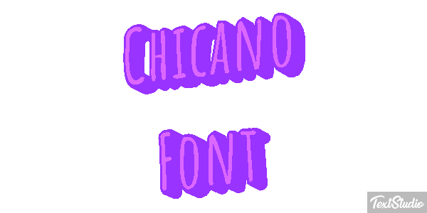 Chicano Font Text effect