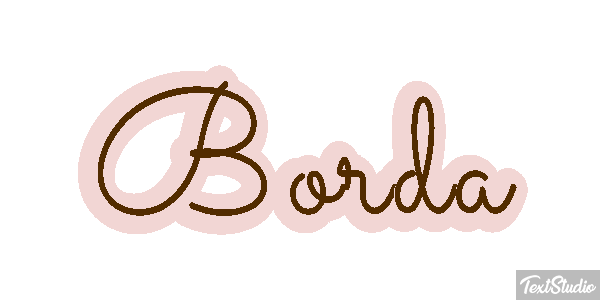 Borda Tekst effect