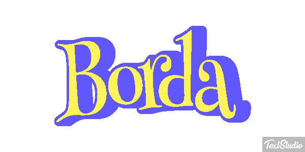 Borda Tekst effect