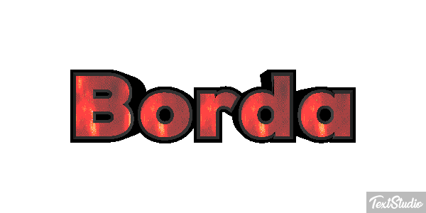 Borda Tekst effect