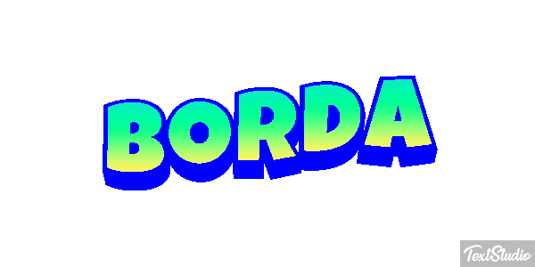 Borda Tekst effect