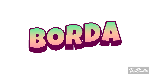 Borda Tekst effect