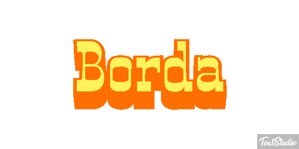 Borda Tekst effect