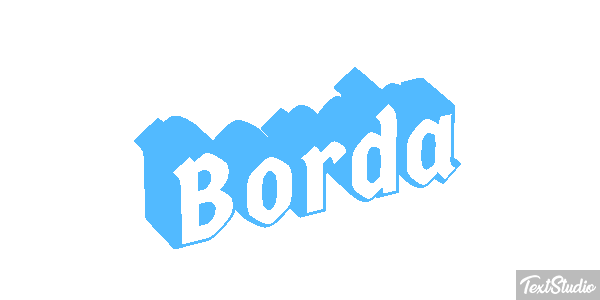 Borda Tekst effect