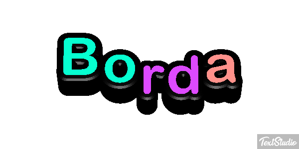 Borda Tekst effect