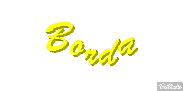 Borda Tekst effect