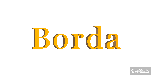 Borda Tekst effect