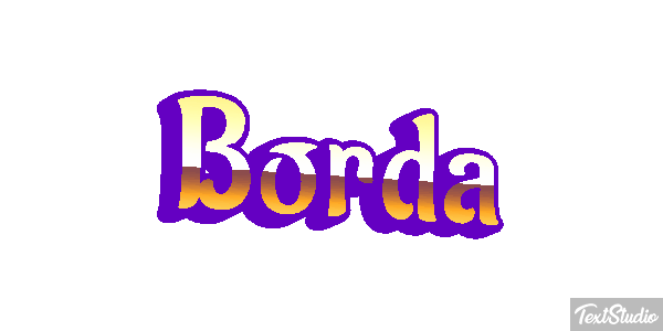 Borda Tekst effect