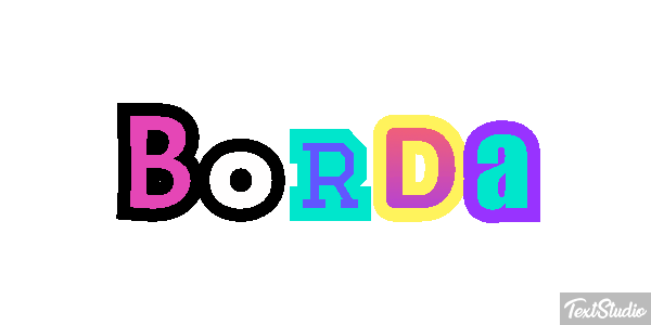 Borda Tekst effect