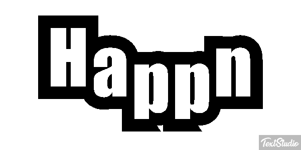 Happn Efecto de texto