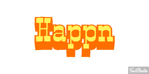 Happn Efecto de texto