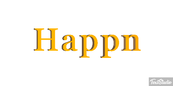 Happn Efecto de texto