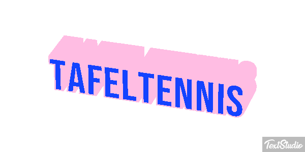 Tafeltennis Tekst effect