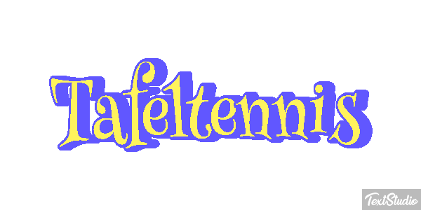Tafeltennis Tekst effect