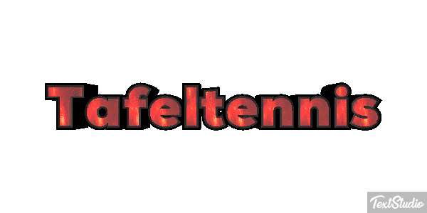 Tafeltennis Tekst effect