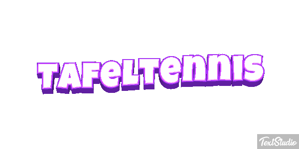 Tafeltennis Tekst effect
