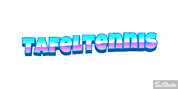 Tafeltennis Tekst effect