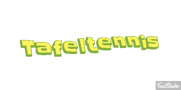 Tafeltennis Tekst effect