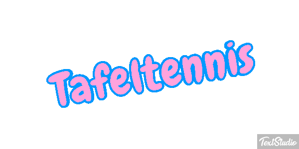 Tafeltennis Tekst effect