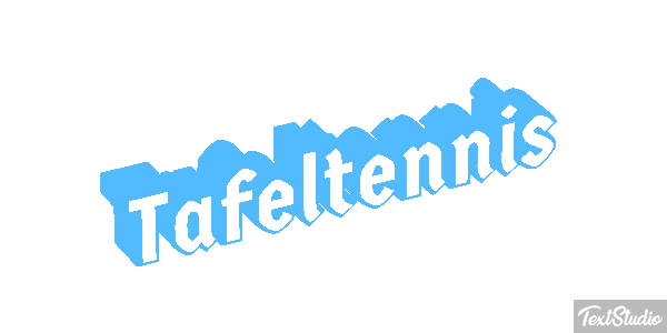 Tafeltennis Tekst effect