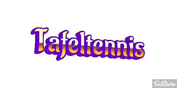 Tafeltennis Tekst effect