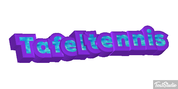 Tafeltennis Tekst effect