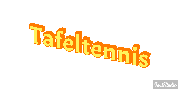 Tafeltennis Tekst effect
