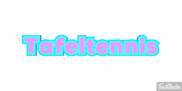 Tafeltennis Tekst effect