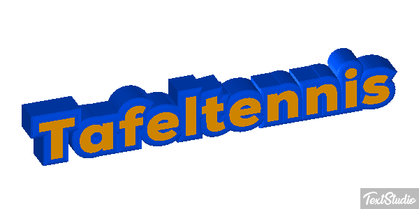 Tafeltennis Tekst effect