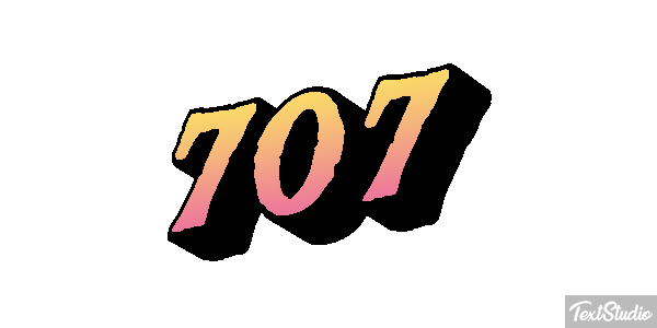 707 Efecto de texto
