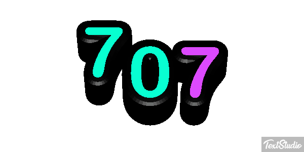 707 Efecto de texto