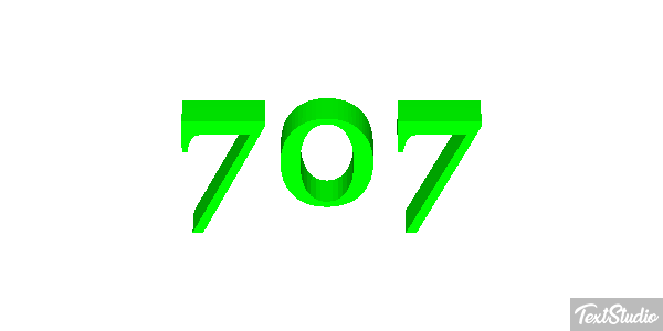 707 Efecto de texto