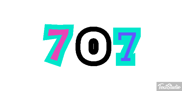 707 Efecto de texto