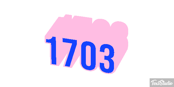 1703 Texteffekt