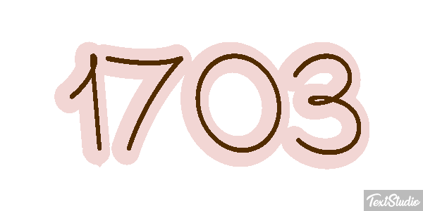 1703 Texteffekt