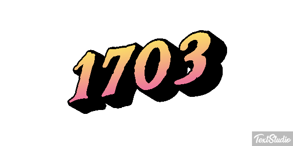 1703 Texteffekt