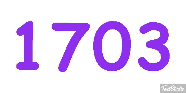 1703 Texteffekt