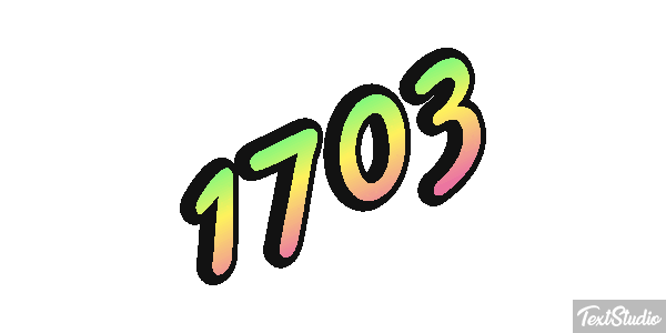 1703 Texteffekt