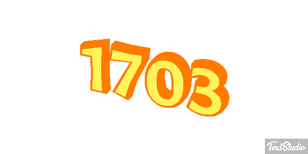 1703 Texteffekt