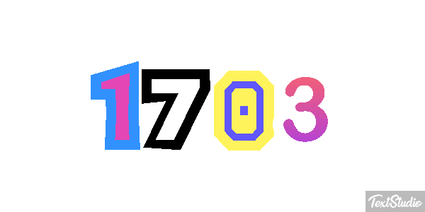 1703 Texteffekt