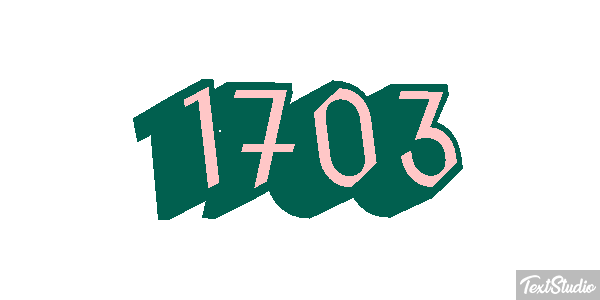 1703 Texteffekt