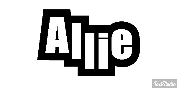 Allie Text effect