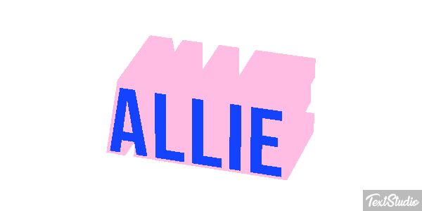 Allie Text effect