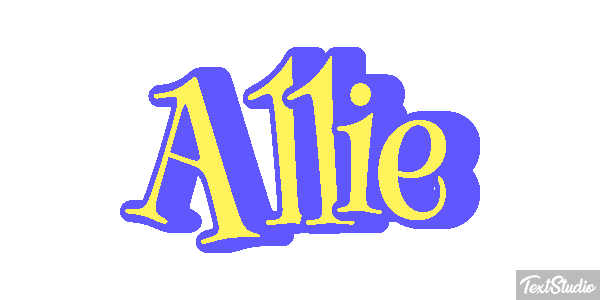 Allie Text effect