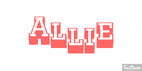 Allie Text effect
