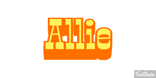 Allie Text effect