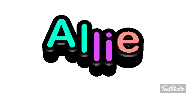 Allie Text effect