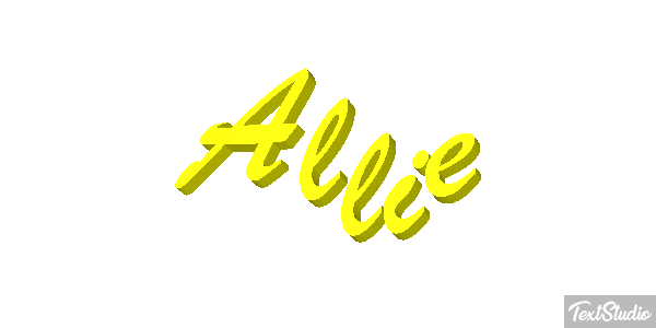 Allie Text effect