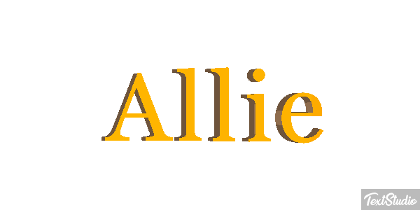 Allie Text effect