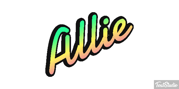 Allie Text effect
